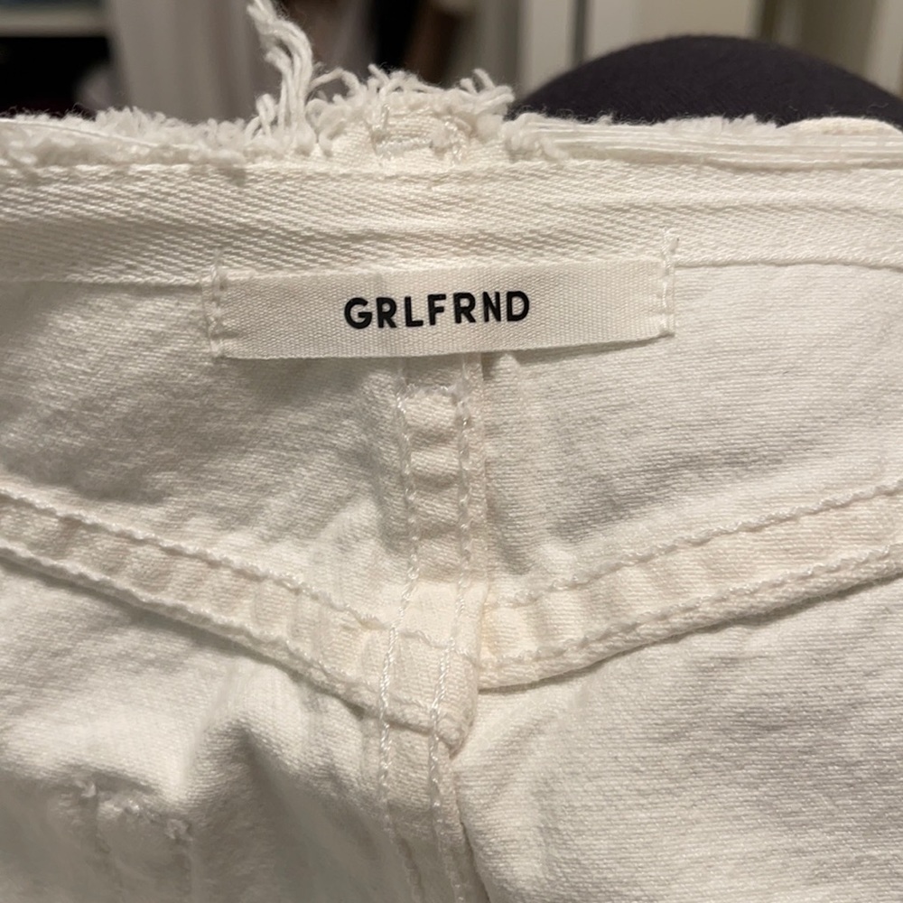 Grlfrnd Ella Reconstructed Denim Wrap Skirt